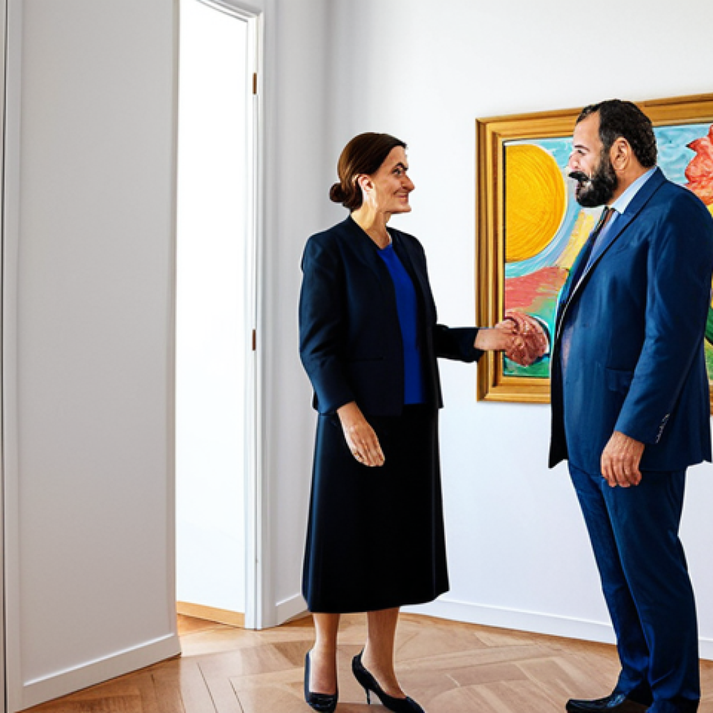 **
"Professional interior designer, fully clothed in modest business attire, consulting with a client in a bright, modern Madrid apartment. The apartment features colorful Spanish art and decor. Safe for work, appropriate content, perfect anatomy, natural proportions, family-friendly, professional photography, high quality."
**